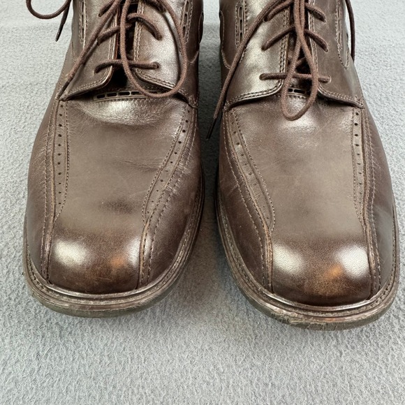 Clarks Unstructured Mens Brown Leather Lace Up Dress‎ Shoes Comfort Size 11.5 main image 8